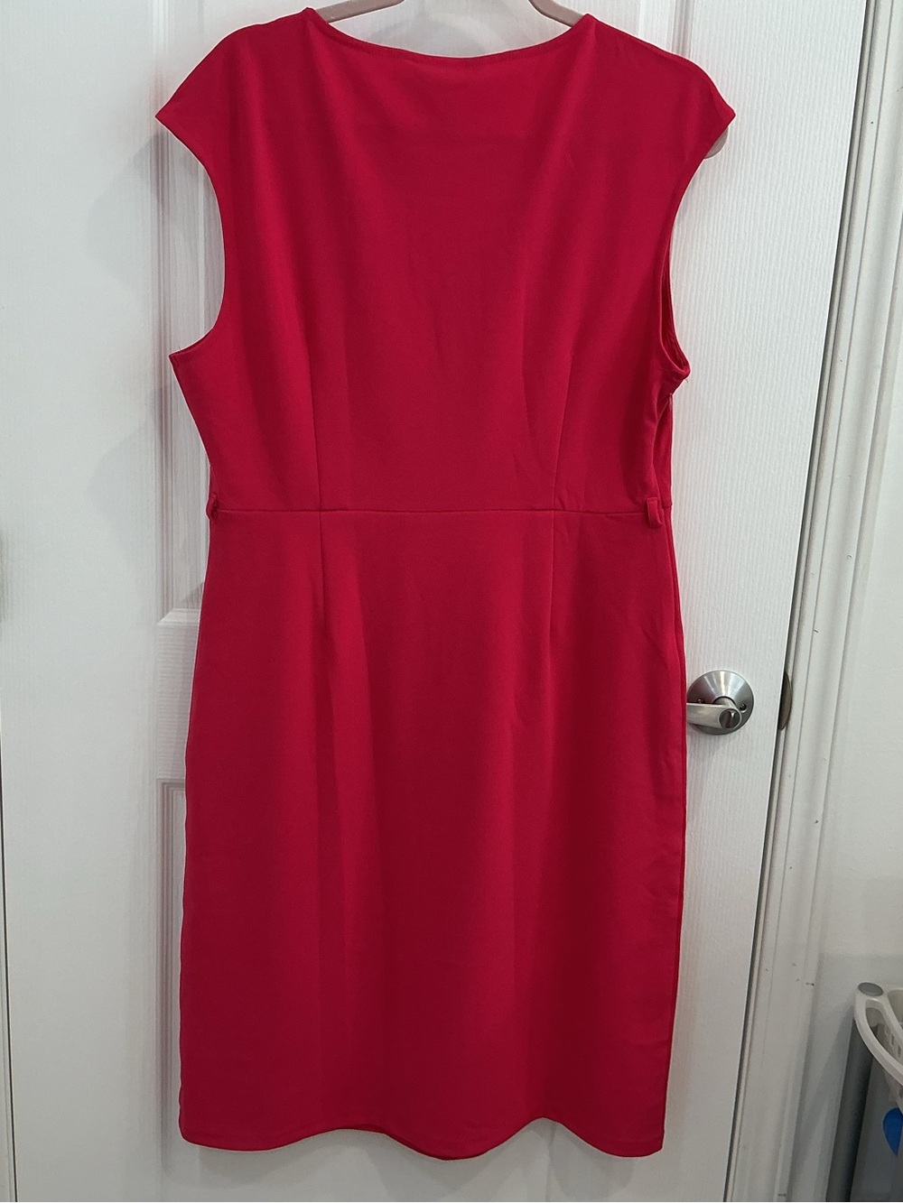 Alegra K Fuchsia Cap-Sleeve Dress with Belt